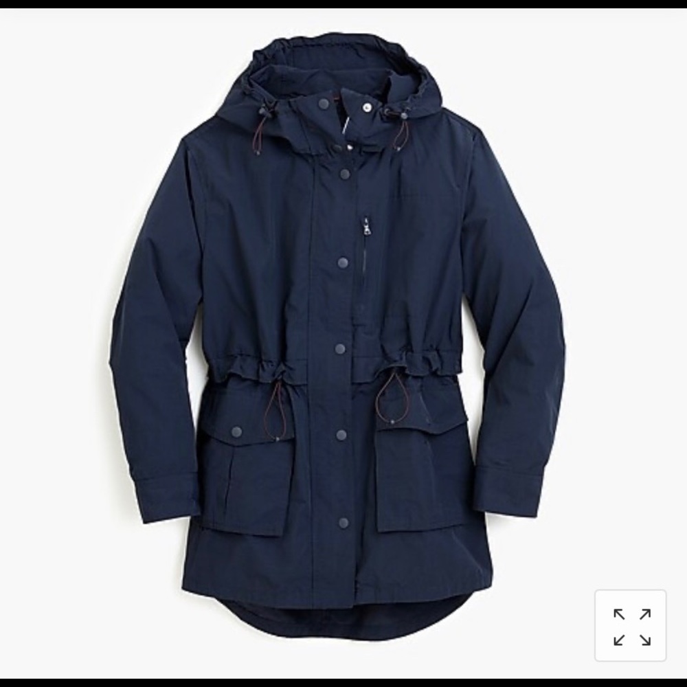 Jcrew Navy Raincoat